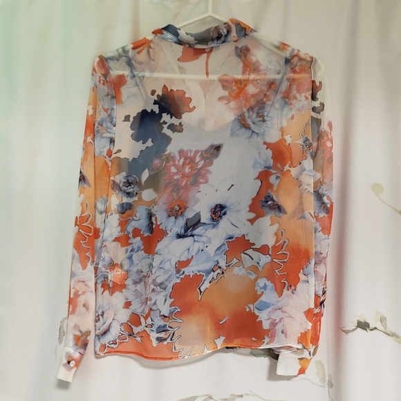 SimplyVera by Vera Wang Patterned Blouse with Tank - Picture 2 of 4